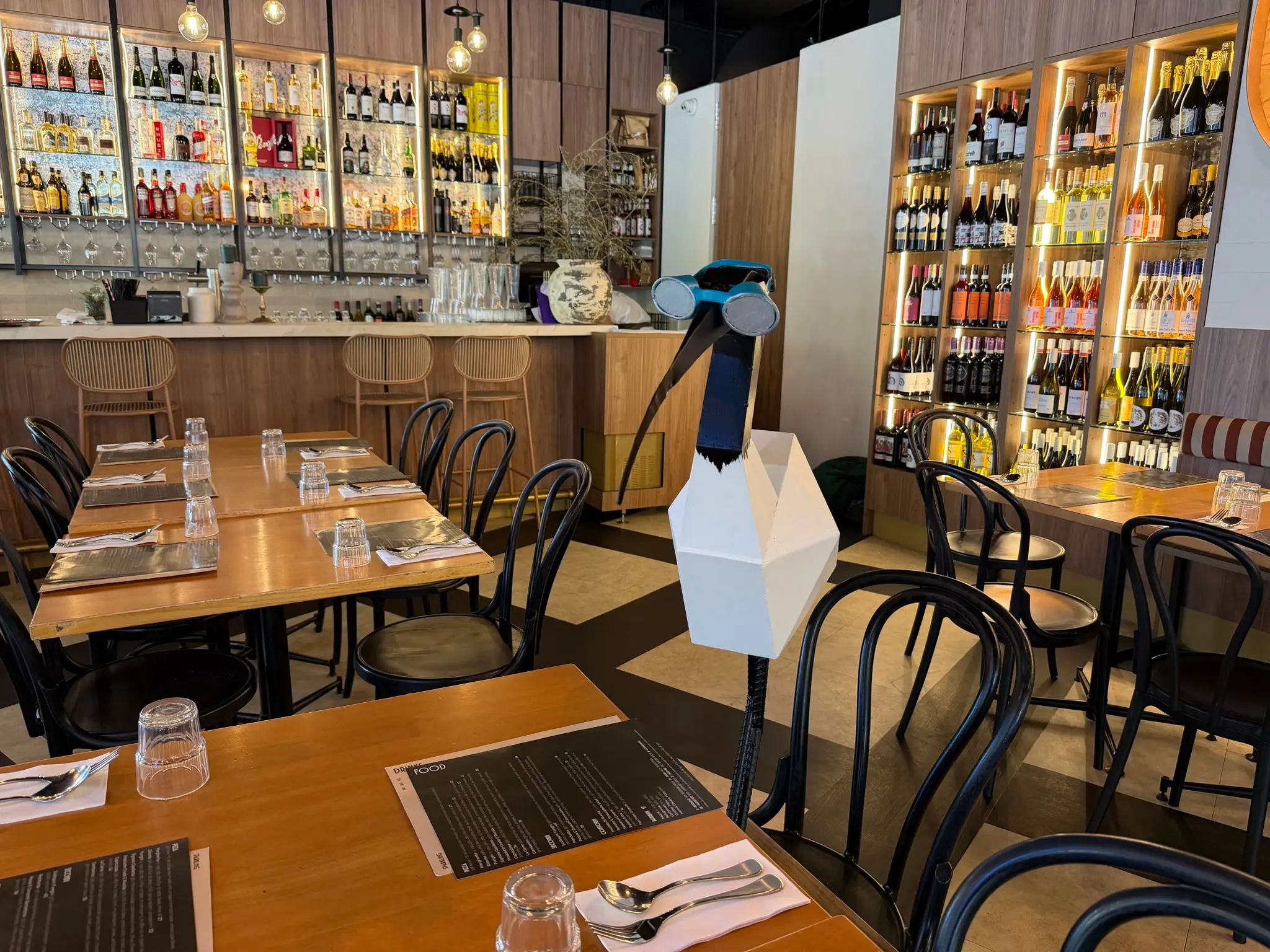 Even Binny couldn't resist checking out the menu ahead of time - and he highly approves!