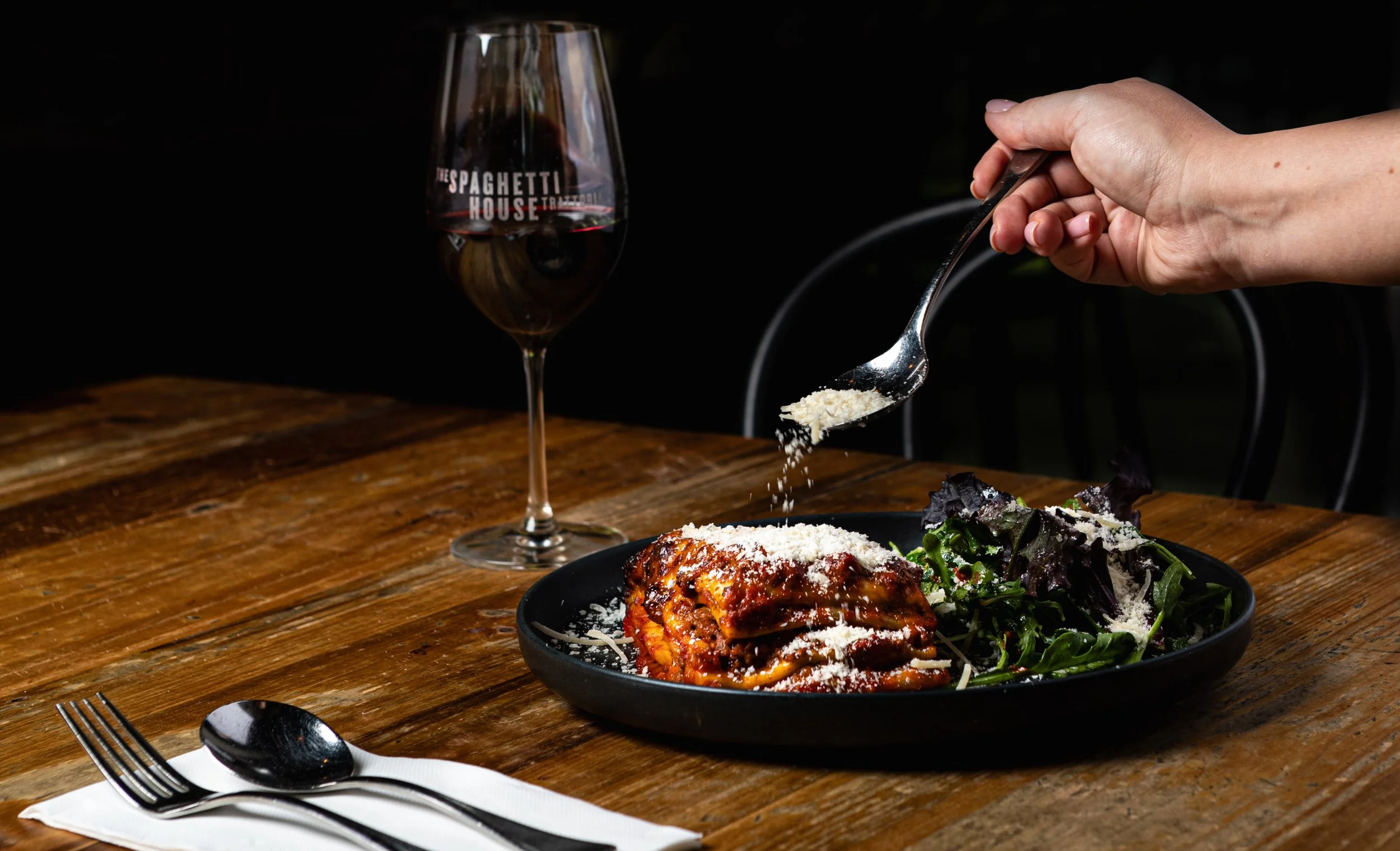 House-made pasta with rich ragù, finished with fresh herbs and aged parmesan