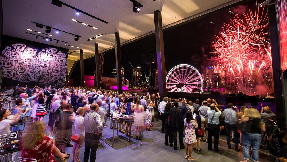 Enjoy cocktails and canapés on the terrace with panoramic city views